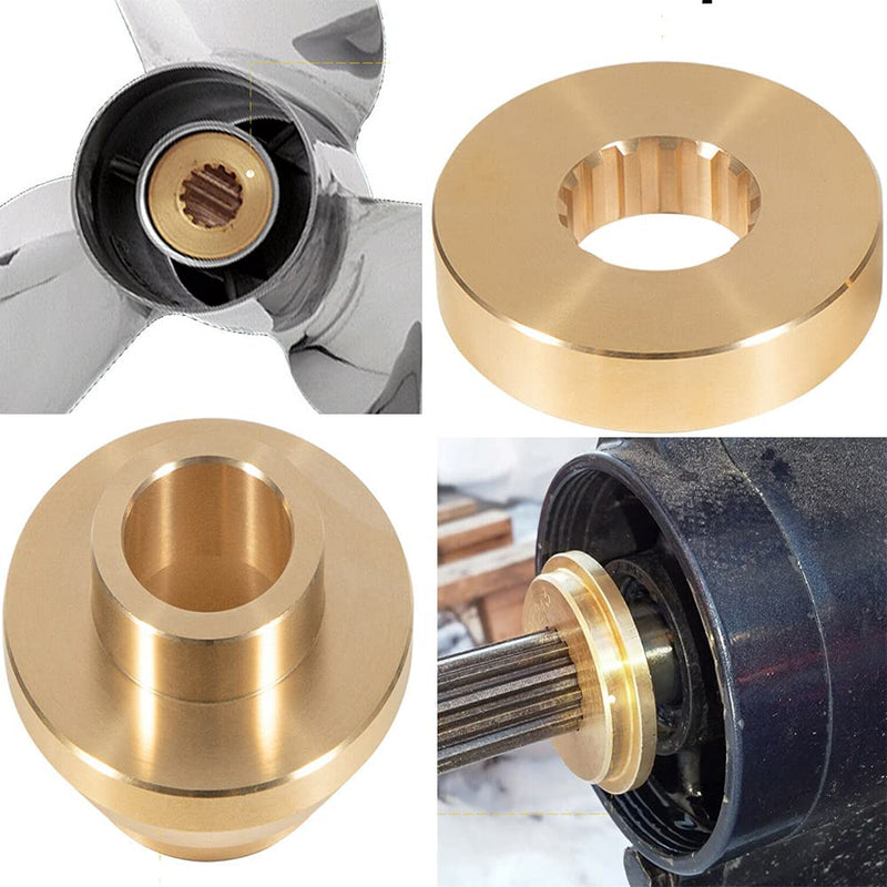 Upgrade 150-300hp Propeller Installation Hardware Kits Suitable for Yamaha Outboard Moto Propellers,Thrust Washer/Spacer/Washer/Nut/Cotter Pin Included