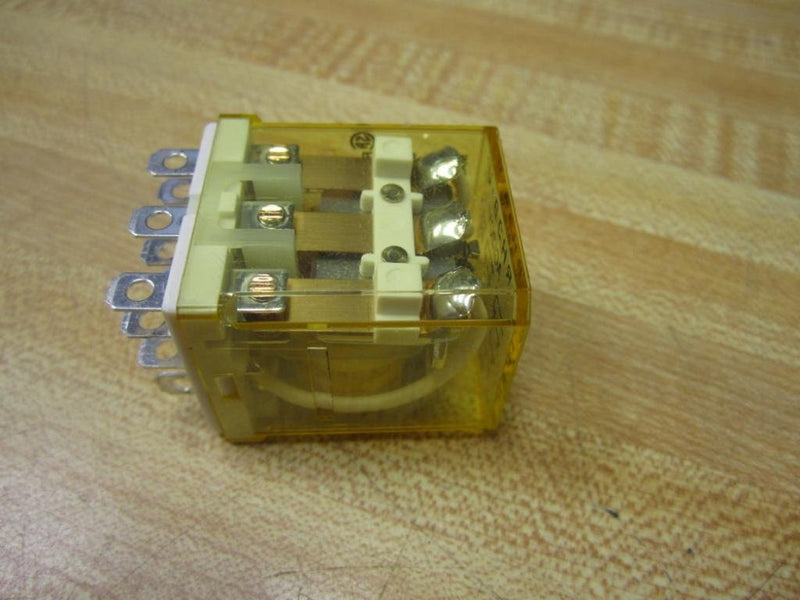 IDEC RH3B-UAC120V 120 VAC Coil, 3 Poles 3PDT, 50/60 HZ, Blade Terminal, Compact Power Relay, Industrial 10 AMP GP Relay, Plain Style, RH Series