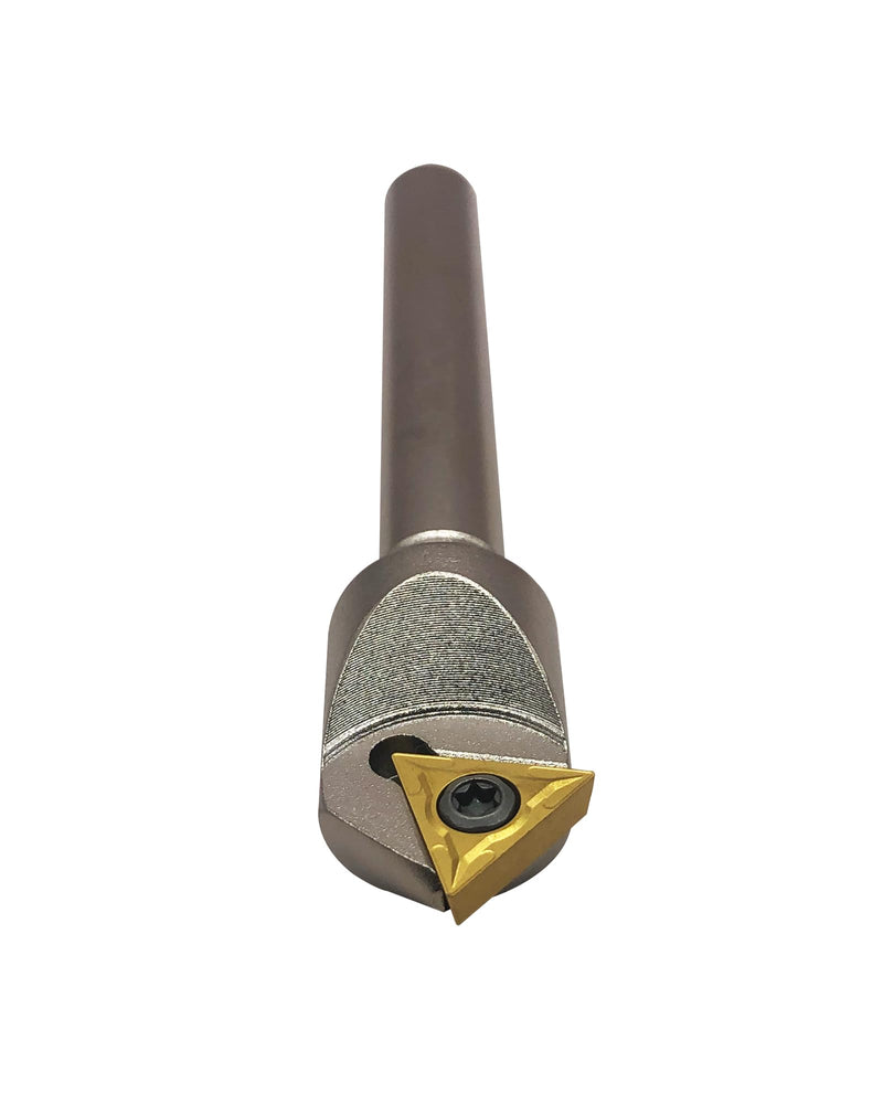 1/2inch Shank Chamfering Tool Bit Turning Tool Holder Boring Bar with 10pcs TCMT32.51 Replacement Carbide Turning Inserts for Steel