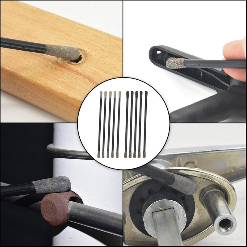 SCOTTCHEN Sanding Sticks Matchsticks Fine Detailing Sanding Grits 120/180 and 400/800-10 Pack 10 Pack