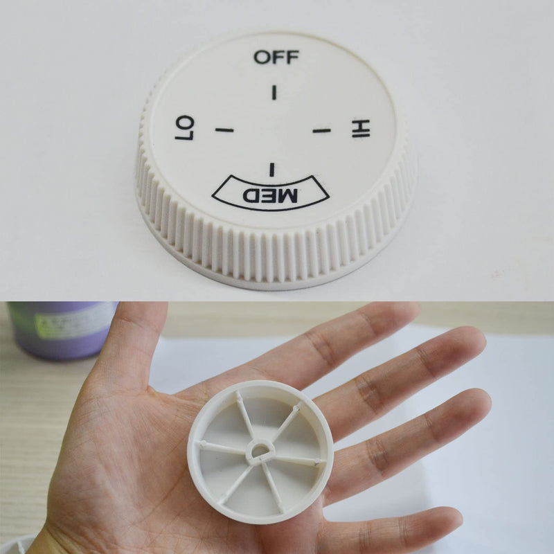 2PCS Baseboard Heater Thermostat Temperature Control Dial Knob Replacement, Baseboard Heater Knob, Wall Heater Board Knob, White