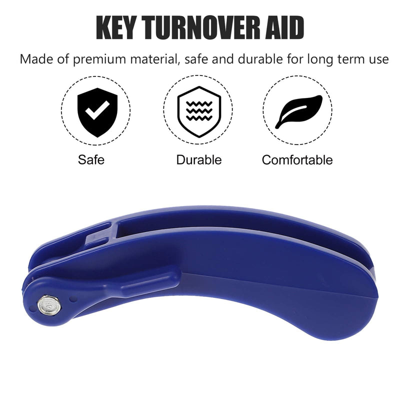 Healifty Automotive Tools Turner 3 PCS Key Turner Key Plastic Key Turn Assistance Plastic Key Turning Aid Plastic Key Aid Turner Aid Turner Holder Door Key Turner Car Key Holder Bluex3pcs 12X3cmx3pcs