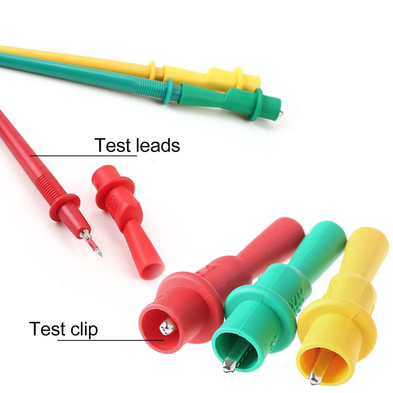 Phase Rotation Meter, 3 Test Leads 3 Phase Sequence Rotation Phase Rotation Tester 5 LED Indicator for Home