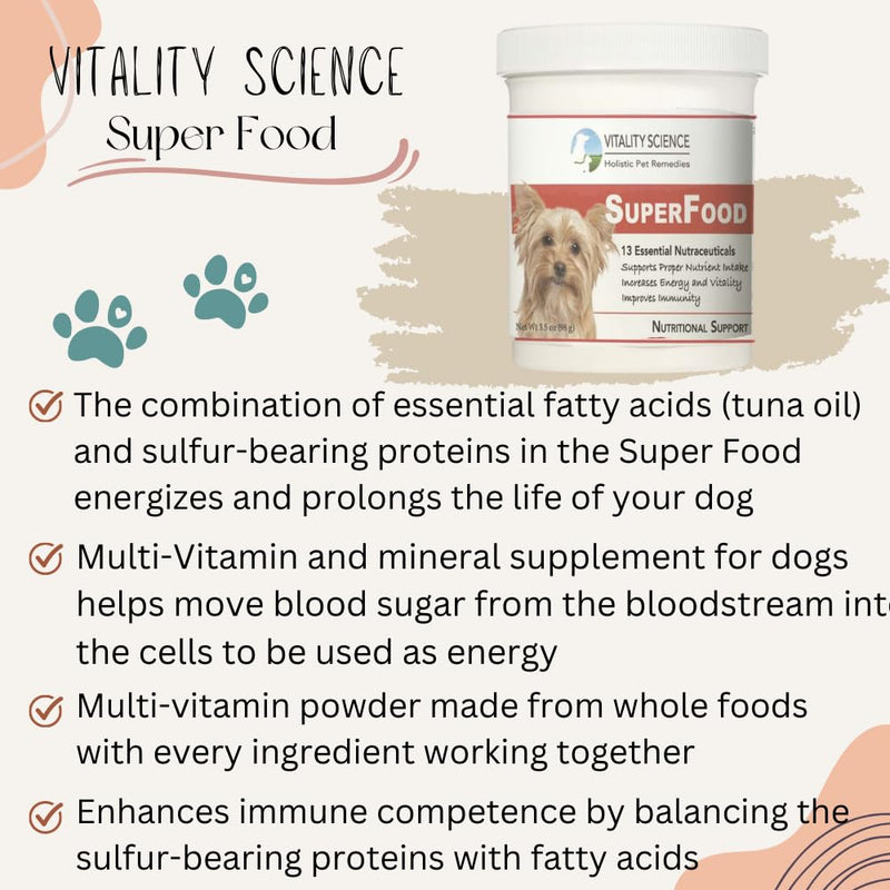 Super Food for Dogs - Multi-Vitamin and Mineral Supplement 220g