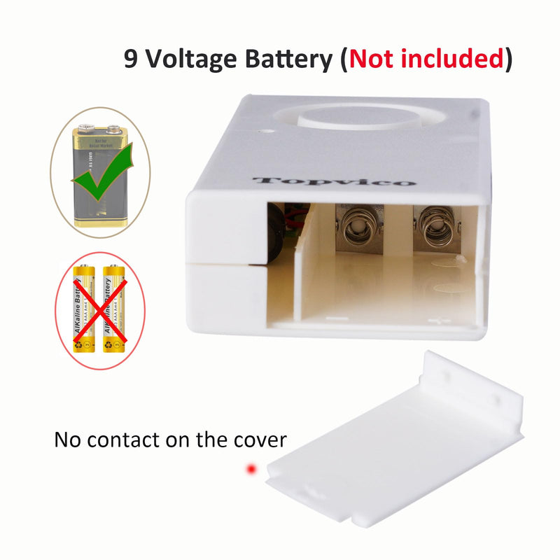 Topvico Water Alarms for Basements, Heater Leak Detector, Sump Pump Overflow RV Moisture Flood Sensor, 120dB Work Alone Battery Operated 3 Packs 3 Sensor