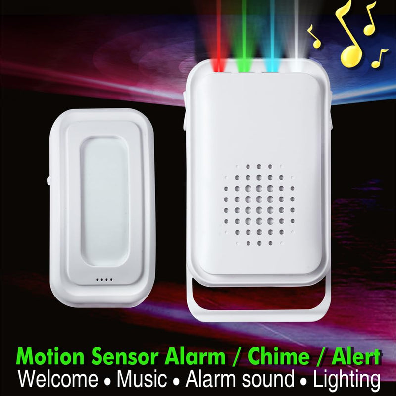 Motion Sensor Doorbell Entry Alert, Shop Store Office Business Home Security Welcome Buzzer Monitor Alarm, Wireless Door Chime with 2 Sensor & 1 Receiver
