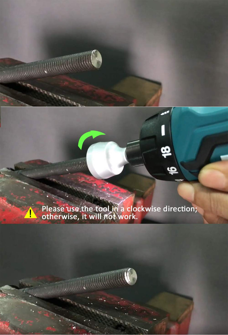 ORX PLUS TOOLS Deburring External Chamfer Tool, with HSS Blade, Deburring Drill Bit, Remove Burr Tools Quick Release Shank Fits for 1/8"-3/4"(3mm-19mm) Deburring Drill Bit 3mm-19mm / Sliver