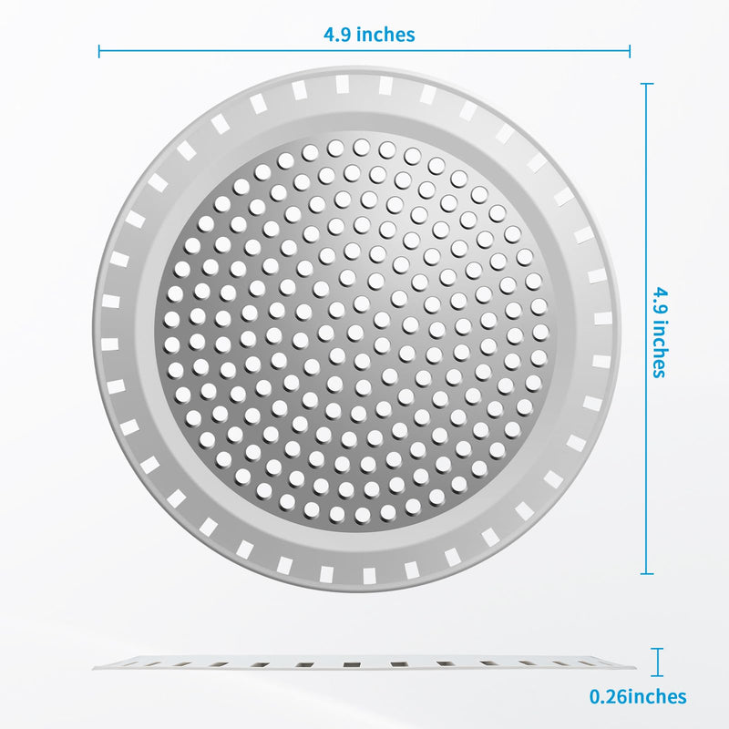 Shower Drain Hair Catcher,Aluvor Shower Drain Cover Bathtub Drain Strainers Weighted Metal Hair Trap Stopper Sink Drain Protector Hair Filter Bathroom Flat Strainer Stopper