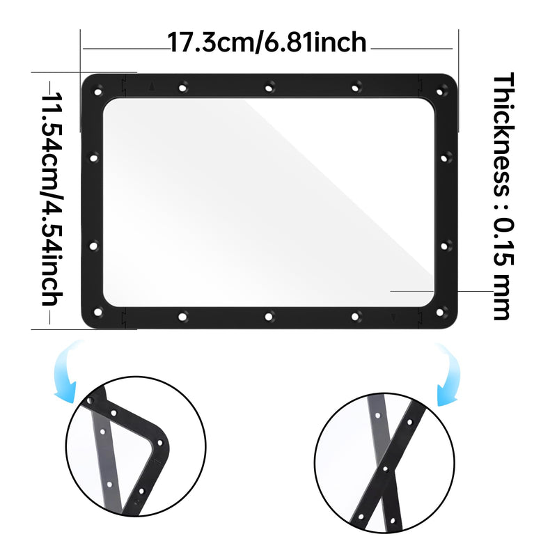 5PCS FEP Film Replacement for Mono 2K/4K/D2 3D Printer,High Transparency Release Liner with 95% UV Transmission,Non-Stick Peeling Performance,Tool-Free Design for Resin Vat For Mono 2K/4K/Photon D2-5PCS