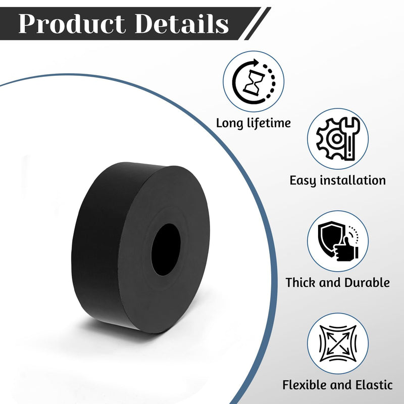 32 PCS Multi Purpose Rubber Spacer, 1-2/5" OD x 3/8" ID x 3/8" Thickness Rubber Washers for Screws, Anti Vibration Pads for Bolts, Car, Boat, Home (35 * 10 * 10mm) 32