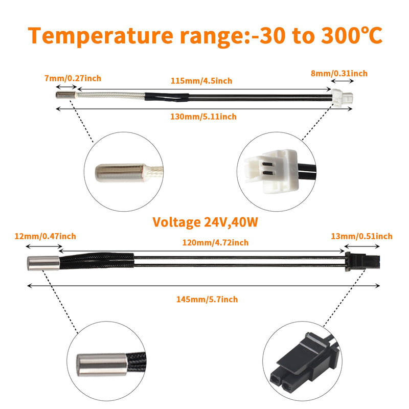 PrusaMK4 XL Hotend Replacement - 3D Printer Accessories: Nextruder Adapter Seperation with Heater Block Silicone Cover Nozzle 0.4mm 100K Thermistor Heating Ceramic Drop in Stock Print Head