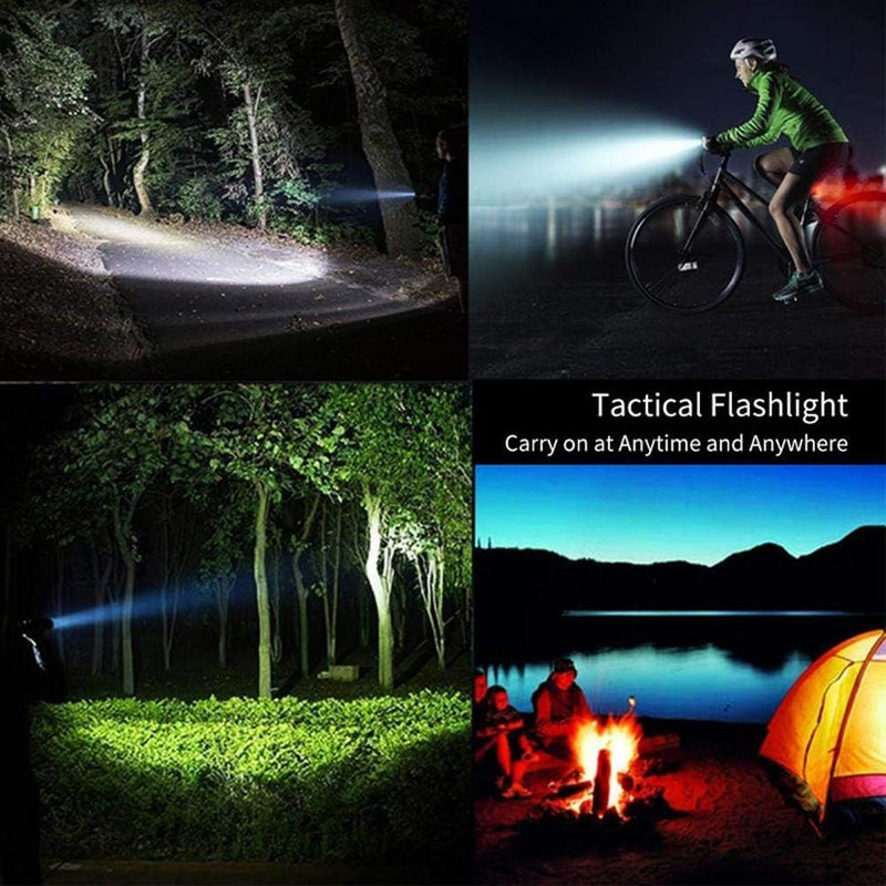 WINDFIRE Flashlights High Lumens Rechargeable, Super Bright LED Flashlight, Powerful Tactical Flashlights, Brightest Waterproof Zoomable Handheld Flash Light High Powered for Camping Emergencies L-8066