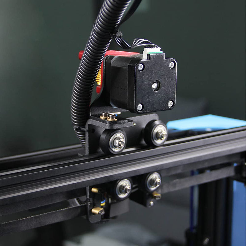 Upgrade Direct Drive Support Aluminum Plate with 4pcs Pulleys with Dual Gear Extruder with Stepper Motor Kit Only for Ender 6 (Dual Gear Extruder+Motor Kit) Dual Gear Extruder+Motor Kit