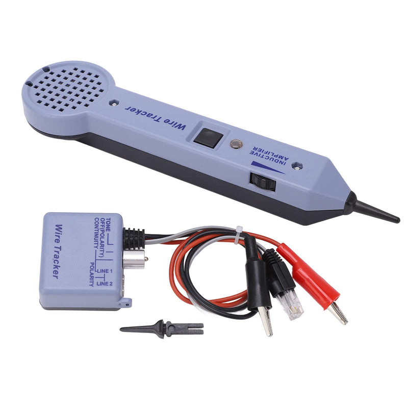 Tone and Probe Kit Network Cable Tracing Tester Kit, Audio Adjustable Wire Tracer and Circuit Tester Professional Tone Tracing Kit Induction Amplifier Cable Toner Detector
