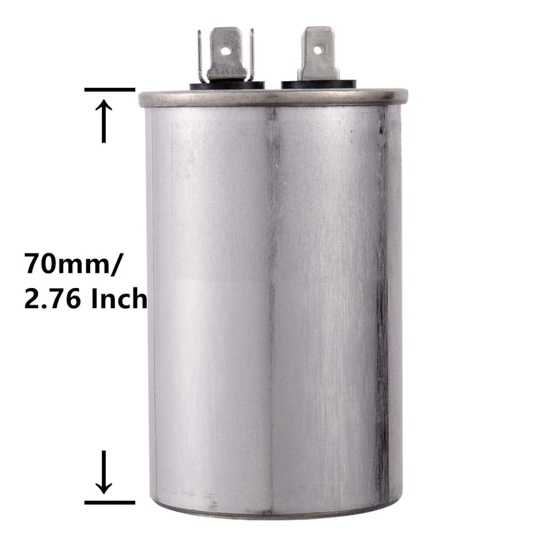 BOJACK 20 uf 370V 450V AC CBB65 Motor and Fan Starting Round Capacitor 20 MFD 10000AFC