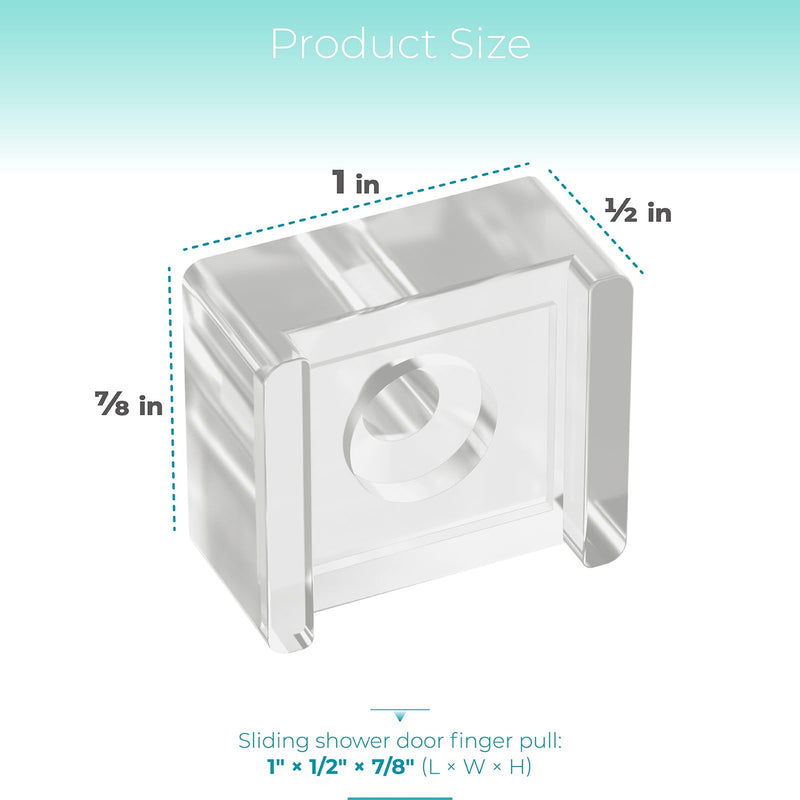 Framed Sliding Shower Door Replacement Parts Compatible with Basco Alumax Shower Doors - Includes Finger Pull Handle, Towel Bar Bracket and Bottom Track for Showerdoor