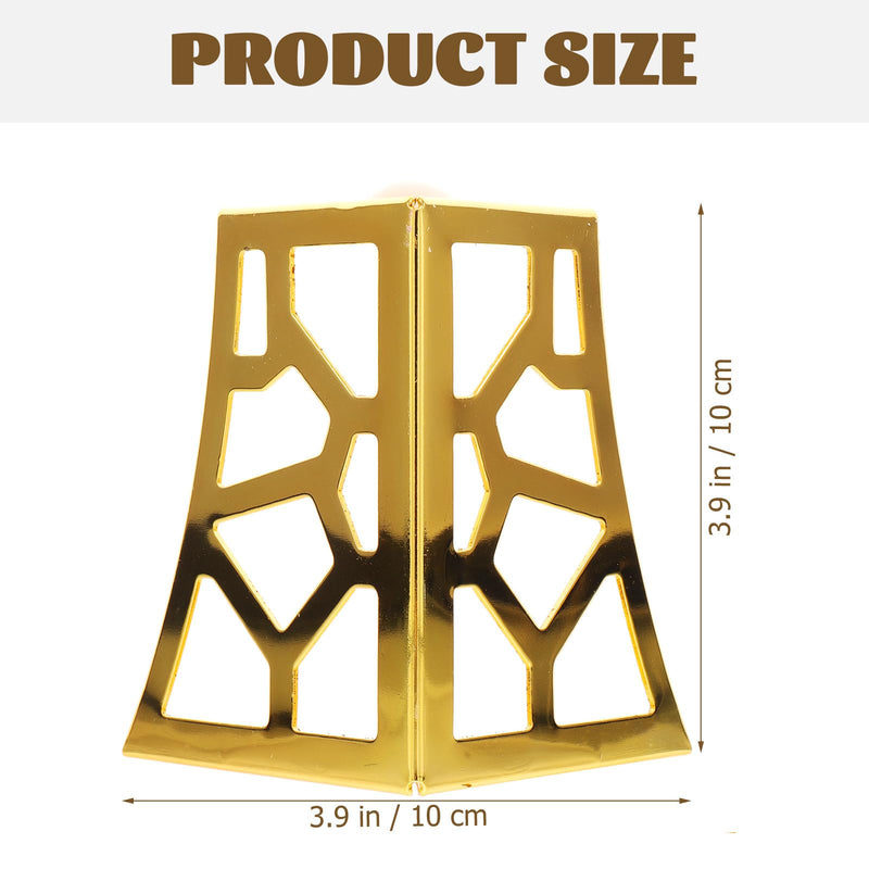 WOONEKY Furniture Legs 4 Pack Metal Sofa Feet Hardware Hollowed Furniture Support Feet for Cabinets Dressers Closets Wardrobes 3.93 Inch