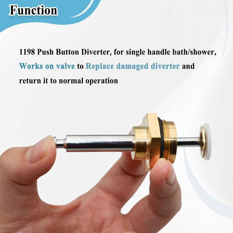 1198 Push Button Diverter, Shower Valve Repair Tool, 3IN Metal