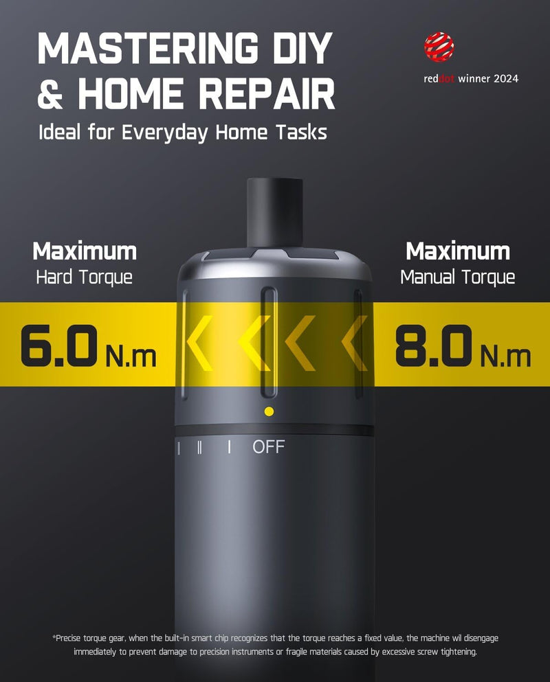 Fanttik S1 Pro Electric Screwdriver, Power Screwdriver