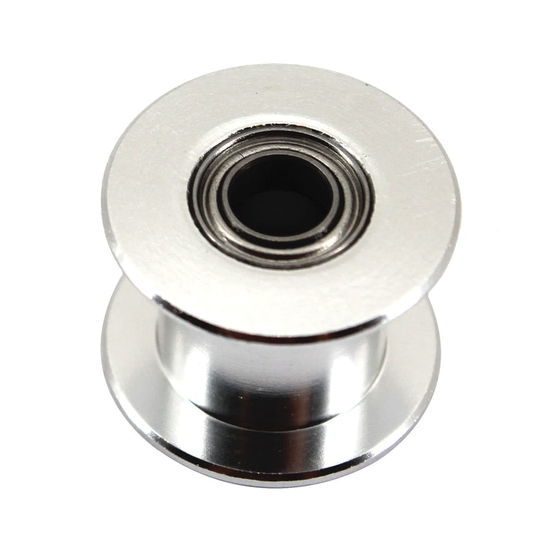 (Pack of 10)20 Teeth 5mm Bore 10mm Width Belt Silver Tone GT2 Idler Pulley Aluminum Alloy Toothless Timing Belt Pulley Wheel for 3D Printer Accessory 20 teeth 5mm bore 10mm Width Belt