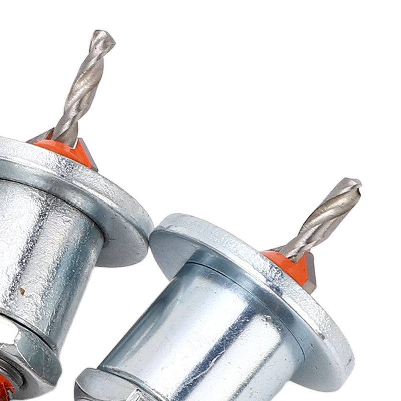 Countersink Drill Bit Set, Adjustable Depth Stop Alloy Steel Excellent Cutting Capability Prevents Clogging Multiple Uses 5 Piece Set