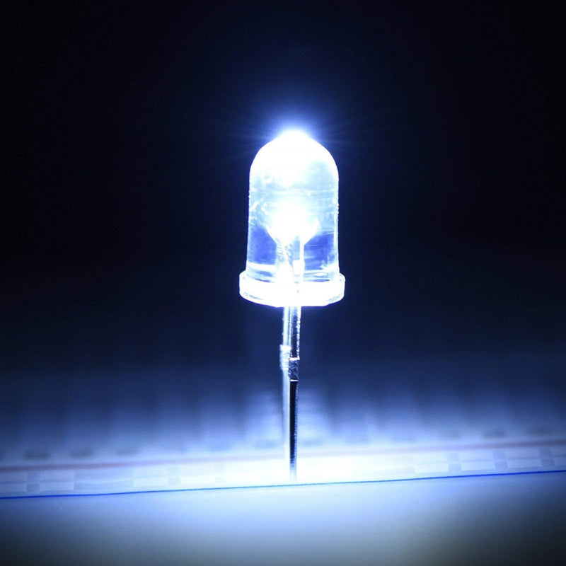 EBOOT 1000 Pieces Clear LED Light Emitting Diodes Bulb Lamp, 5 mm, 10 Colors x 100pcs