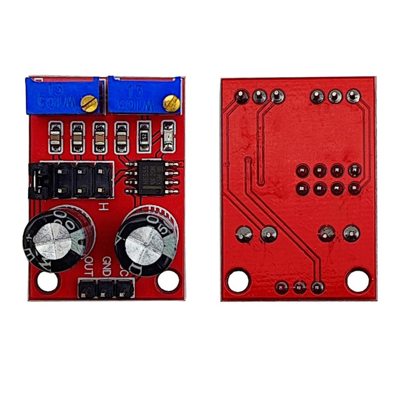DC5-15V NE555 Pulse Frequency Duty Cycle Adjustable Module Square Wave Rectangular Wave Signal Generator Compatible for Arduino (9 Pack)