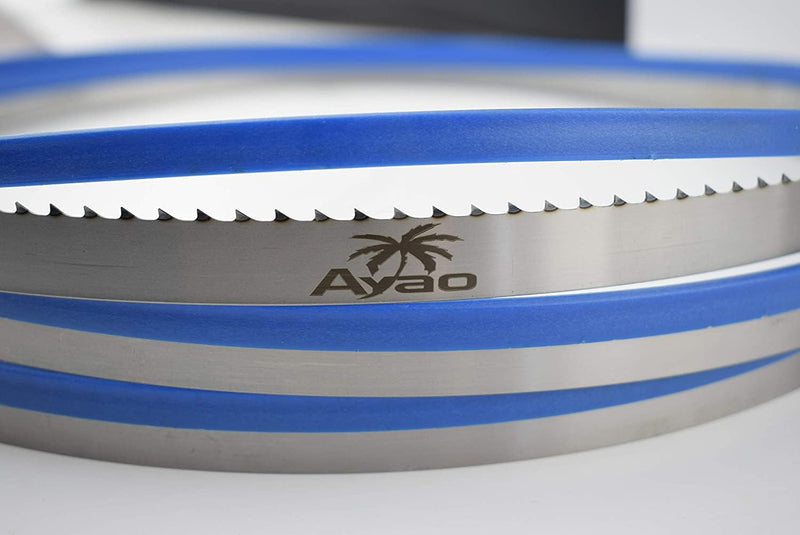 AYAO 115 inch Bandsaw Blades X 1/2" X 4TPI Hardened Teeth to fit Laguna 14/12, Laguna 14BX Band Saws and Shop Fox G9971, Shop Fox W1673 Band Saws, 2PK