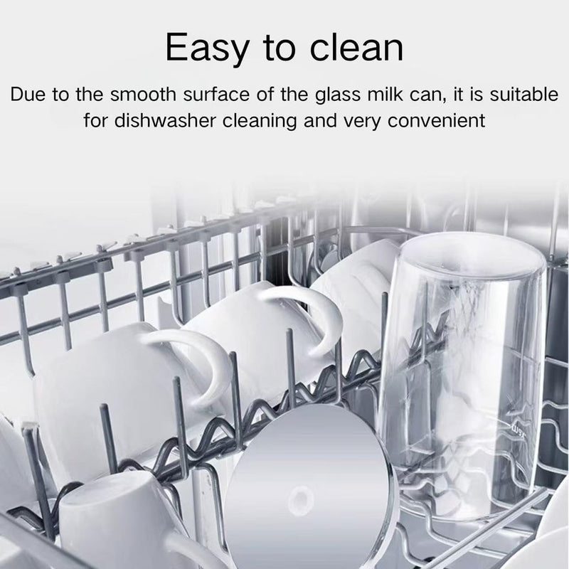 16.9 oz. Glass Milk Storage Container for Jura Automatic Coffee Machines, Clear Glass Milk Container.