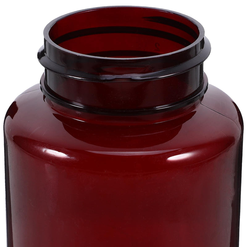 iplusmile 12 Pack Plastic Medicine Bottles with Caps 4.33X2.36X2.36In Empty Pills Medicine Containers Leak-Resistant for Travel and Home Storage 11.00X6.00X6.00CM Dark Red