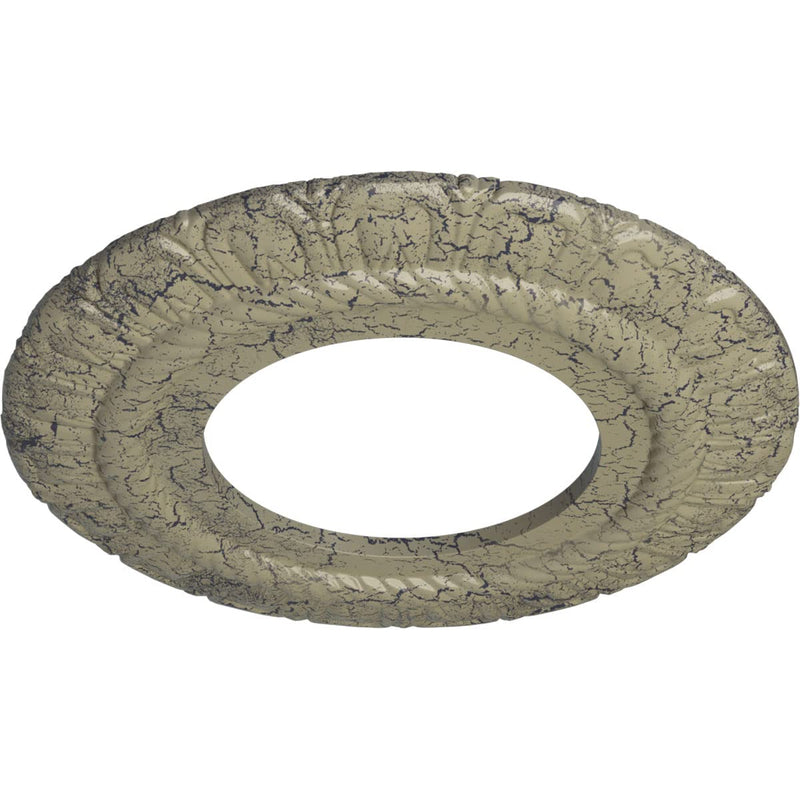 Ekena Millwork CM09CLCSC 9" x 4-1/2" x 1/2" Claremont Ceiling Medallion, Castle Stone Crackle Castle Stone Crackle (Flat Finish)