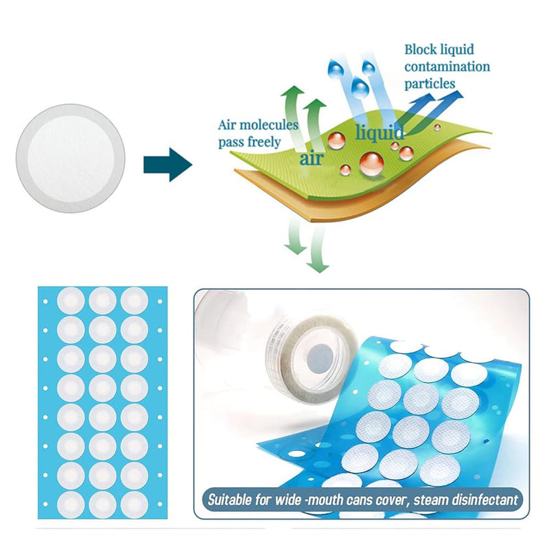Synthetic Filter PaperStickers, 20 mm, 0.3 μm, Monotub Filter, Filter Discs Mycology - MonotubMushroom Fruiting Chamber Synthetic Filter Disc (30) 30