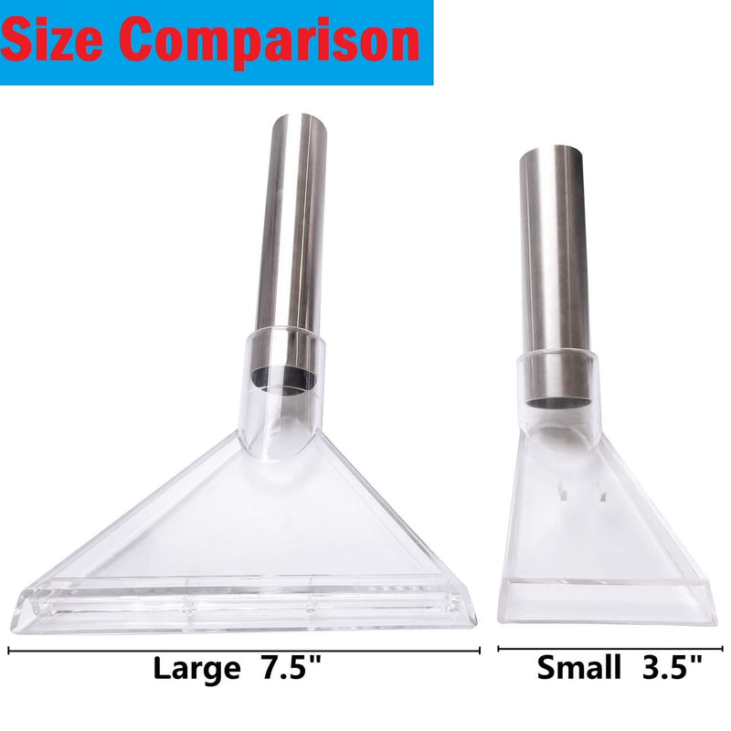 Universal Compatible with All Shop Vacs Extractor Attachment with 2-1/2" & 1-7/8" & 1-1/4" Three Adapters Vacuum Head Extraction Accessory for Upholstery & Carpet Cleaning & Auto Detailing