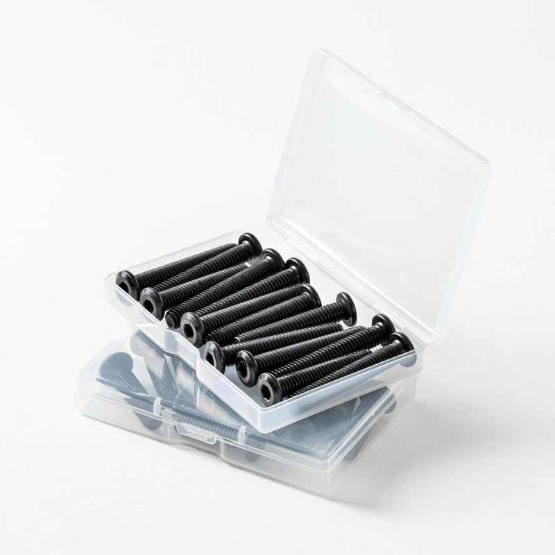 1/4-20 x 1 (25 Pack) Flat Head Hex Socket Cap Screws Bolts, Black Oxide 304 Stainless Steel 18-8, Hex Drive, Bright Finish, Fully Machine Thread 1/4-20 x 1"
