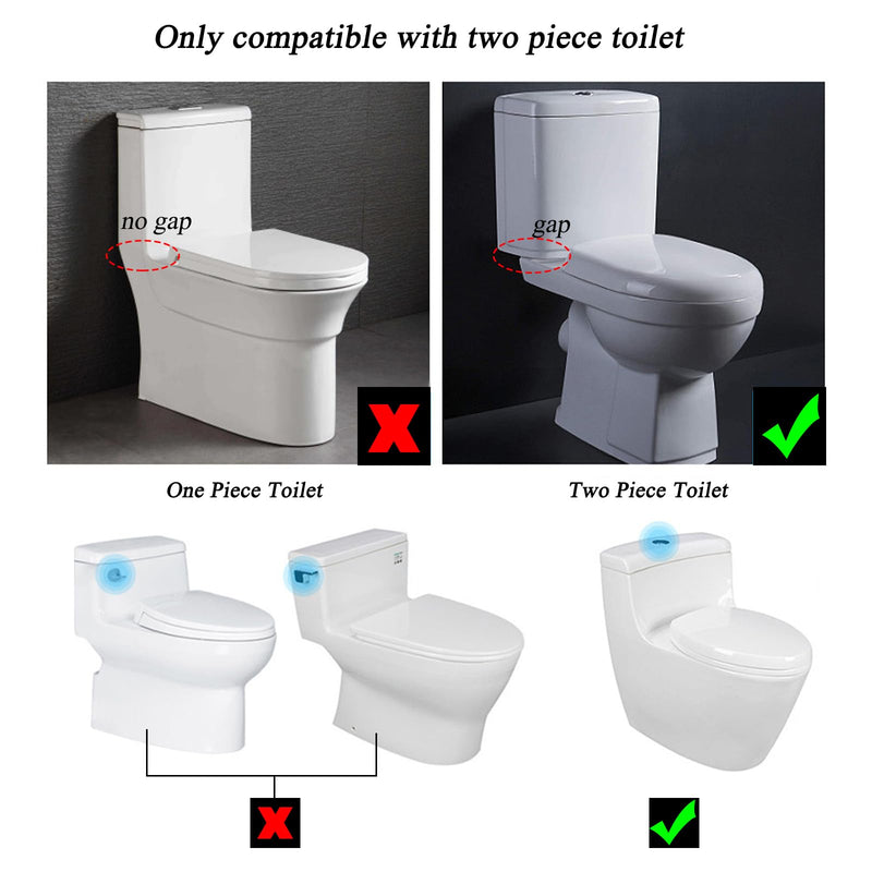 2-inch Toilet Flush Valve and Dual Top Button Kit Compatible with Kohler Persuade Curv Toilets Two-piece Model K-6355-0, Replacement part 1269696 Dual-Flush Valve