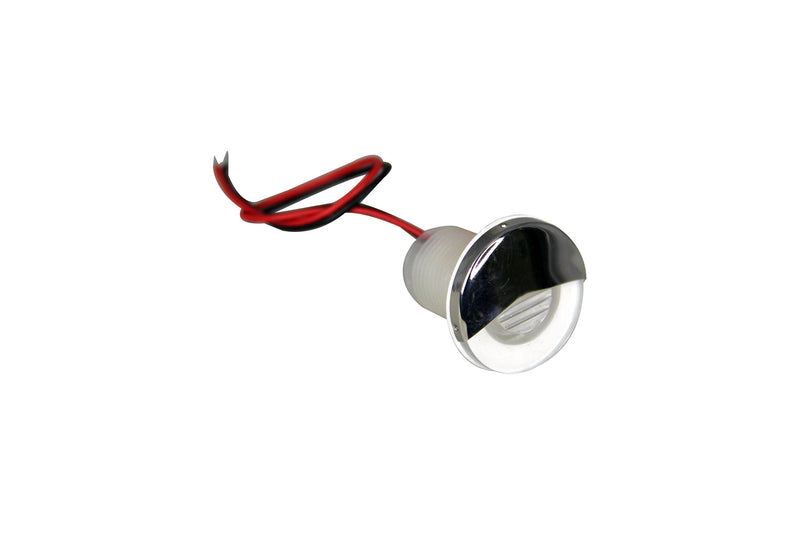 Pactrade Marine Boat Auto RV Trailer Stainless Steel 316 LED Courtesy Accent Round Down Clear Lens Light (Blue) Blue