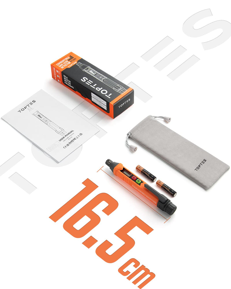 PT199 Natural Gas Leak Detector with Audible & Visual Alarm, Portable Gas Sniffer to Locate Combustible Sources Like Methane, Propane for Home(Includes Battery x2)-Orange PT199 Gas Leak Detector Orange