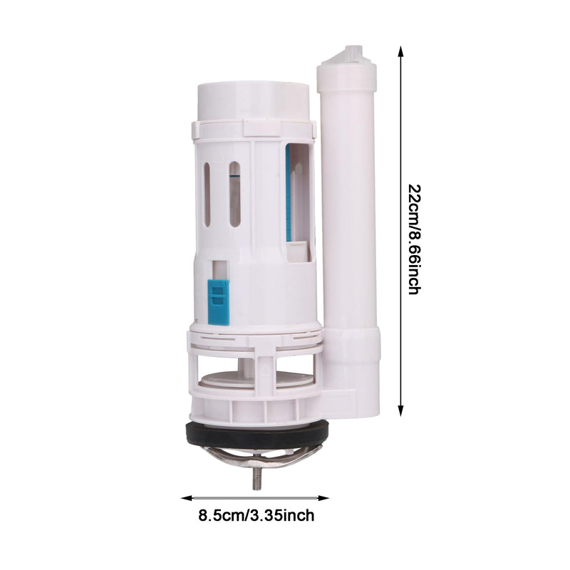 Toilet Water Tank Inlet Outlet Drain Fill Valve Set 8.27Inch Connected Double