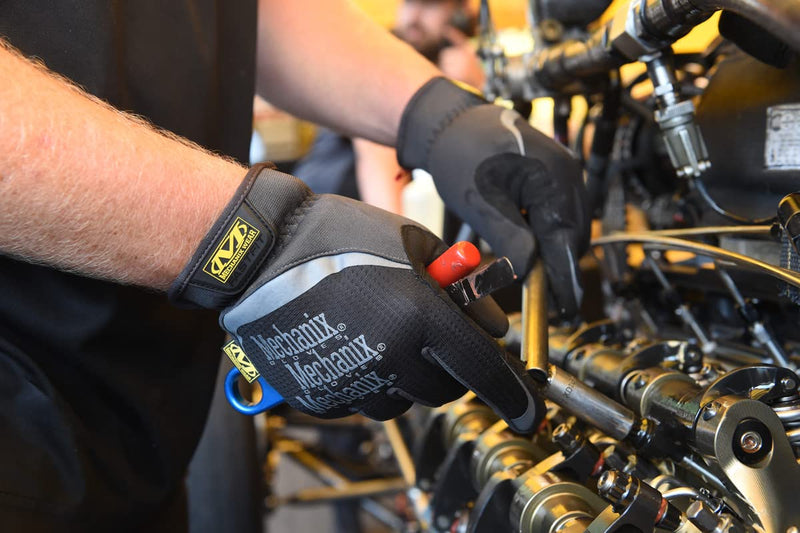 Mechanix Wear FastFit Work Gloves - Anti-Slip & Abrasion Resistant Heavy Duty Gloves - Touchscreen Compatible - Vibration Damping - Multipurpose Use - X-Large - Black - 2 Pack 2 Pairs