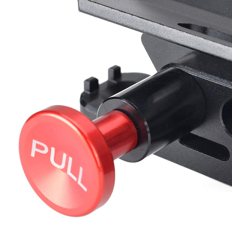 Quick Release Fire Extinguisher Mount Bracket Holder Aluminum Roll Bar Mount Bottle Holder Adjustable for Jeep Wrangler TJ JK JL JKU UTV Polaris RZR Ranger (Black) Black