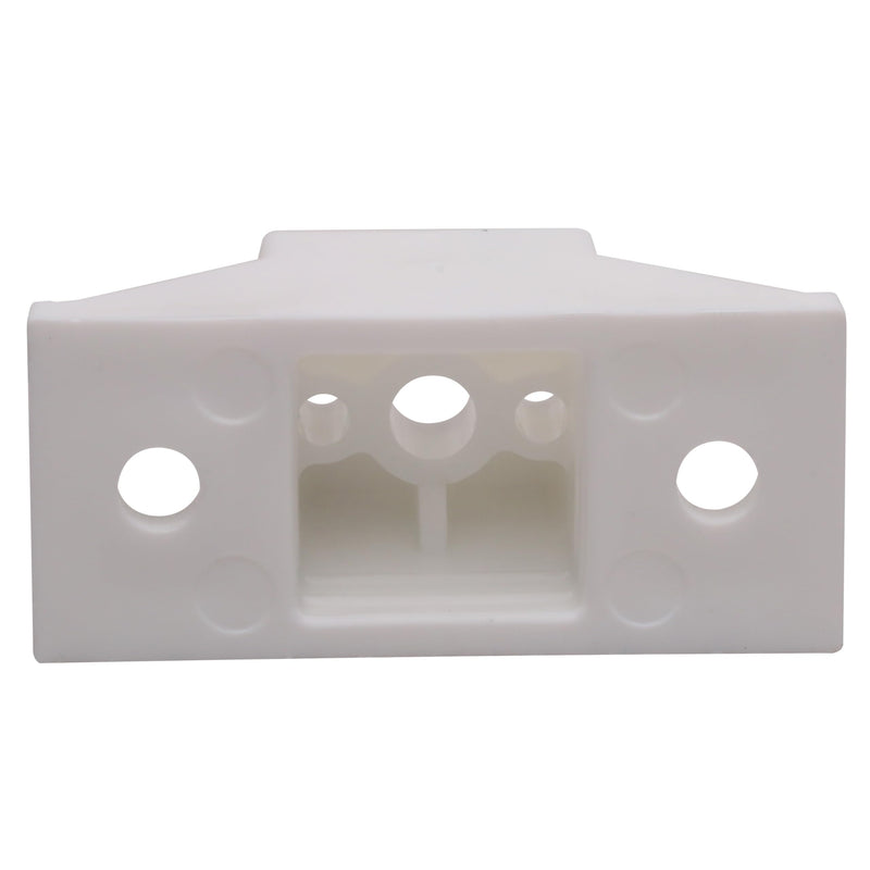 4 Pack Rok Hardware 1" (25mm) Drawer Slide Cabinet Side Spacers, Plastic Kitchen Cabinet Spacer for Slide-Out Trays, Screws Included, White - R013WHT 4