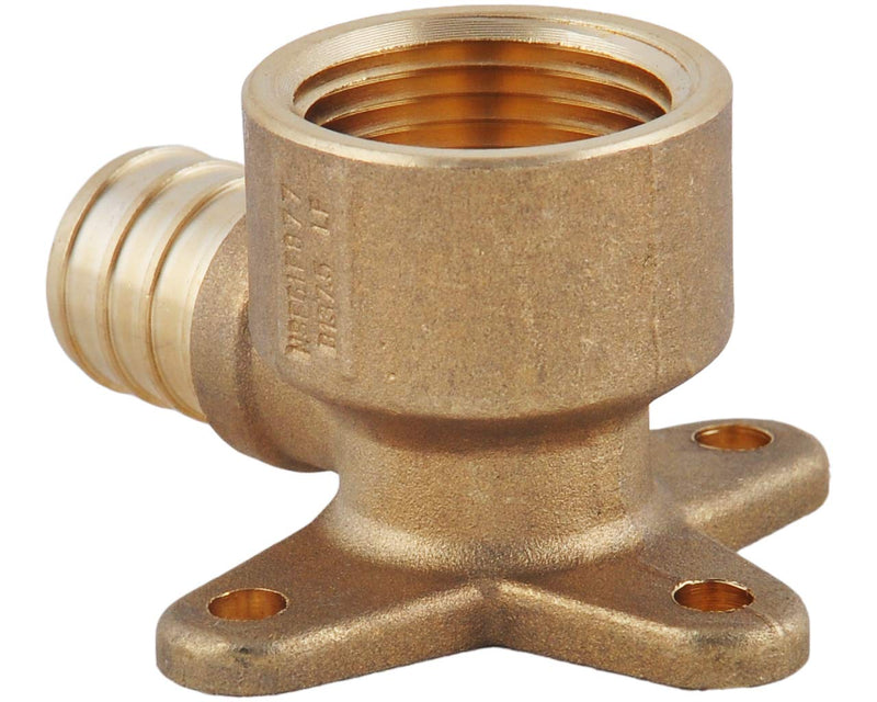 LD Valve- F1807 Brass PEX Fittings -3/4"PEX x 3/4"FPT Drop Ear Elbow with CUPC Certified for Pex Tubing (8-Pack)