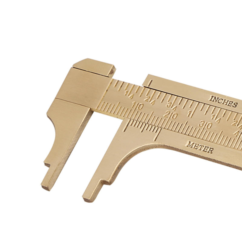 Vernier Caliper,4'' Brass Caliper Measuring Tool,0-100MM/0-4inch High Precision Slide Caliper Manual Micrometer for DIY/Household Denashv0uynrfgh8-02