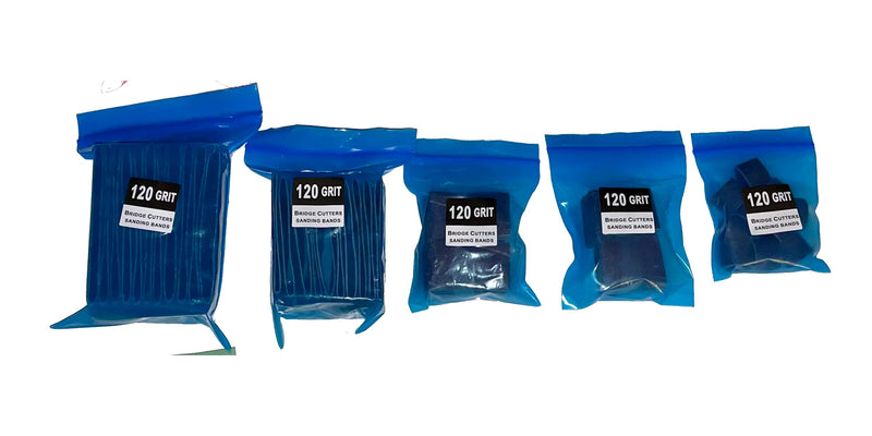 50 Pack 120 Grit Replacement Sanding Sleeves for Rubber Drum kit 1/2" 3/4" 1" 1-1/2" 2" Inch Aluminum Oxide Woodworking Drill Rotary Sander-Drum 1/4" Drive spindel Abrasive