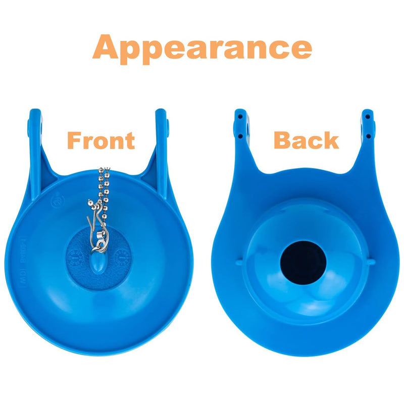 3-Inch Toilet Flappers Replacement Compatible with Gerber 99-788 Rubber Toilet Flapper Fits 3 Inch Toilet Flush Valve, Easy to Install, 3-Pack Blue x 3