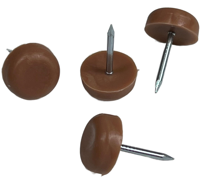 Nail On Furniture Glides/Flat Head/Chair Foot Glides in Brown Pack of 20/ Choose Your Size! (1”,3/4”,1/2”,5/8”,7/8”) by E.H.C (5/8" Diameter) 5/8" diameter