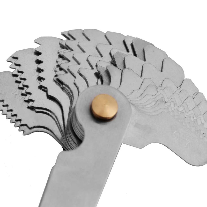 Pitch Gauge, Fishtail Gauge Screw Cutting Tools Thread Gauges, Grinding Lightweight for Measuring Screws Pitch for Cutting Screws