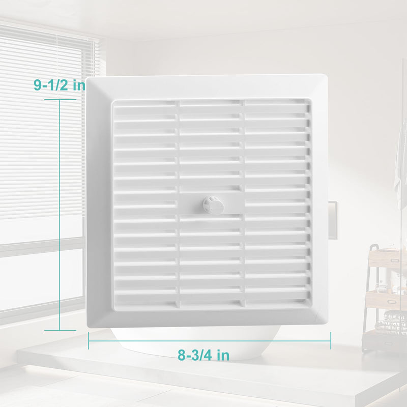 686 Bathroom Ventilation Fan Grille Cover Replacement for NuTone 686 Bathroom Fan - Part G686N, S30430000 - Screw Installation 9-1/2" x 8-3/4" White