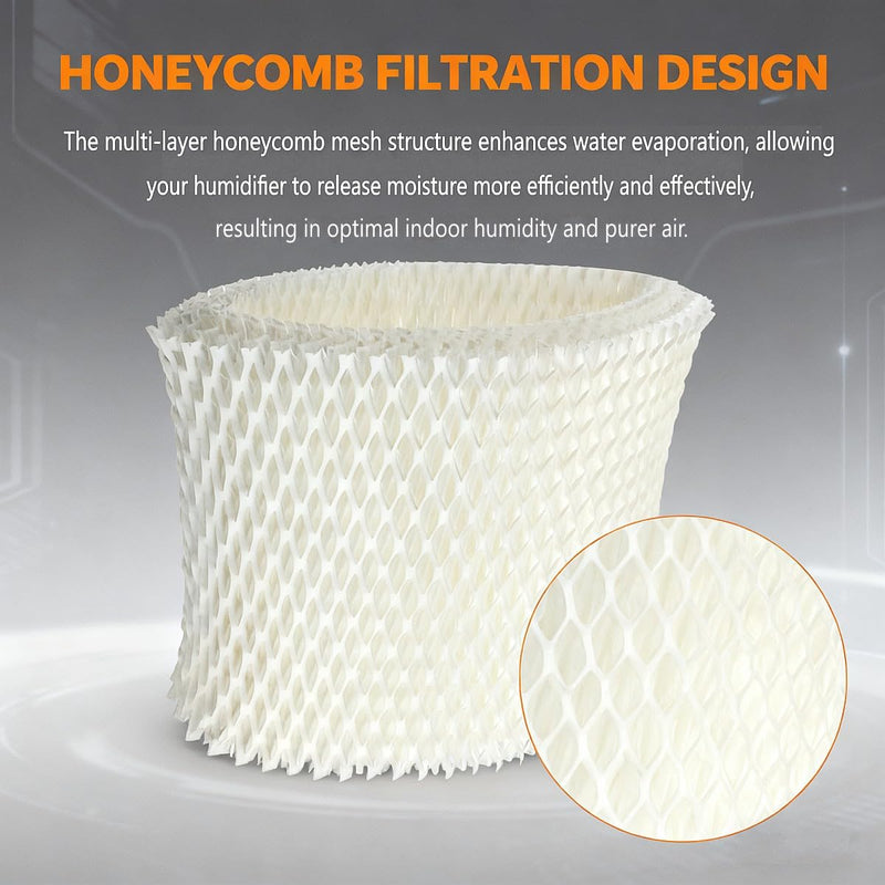 Replacement Humidifier Filter Compatible with Honeywell HC-888N/HC-888, Filter C, HCM-890, HEV-320 Series & Duracraft DCM-200/DH-890, High Absorbency Wicking Filter, Pack of 2 2 Pack