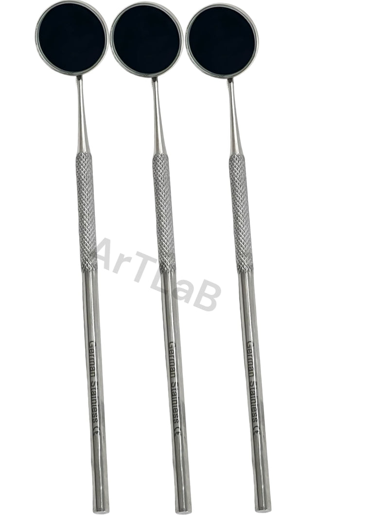 New Premium 10 Each Dental Mouth Mirror #5 with Handle Stainless Steel Dental mirror Stainless Steel with Handles | Dental Mouth Mirror Teeth Inspection Cleaning |Dental Mirror Handle
